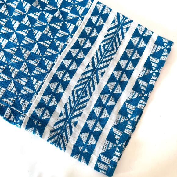 SOFT SURROUNDINGS NWT Narah Palazzo Knit Wide Leg Pants in Blue White Size L - Picture 8 of 12